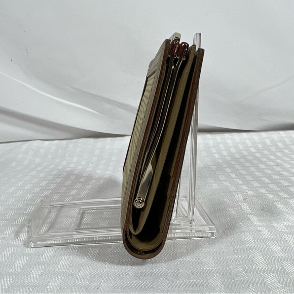 Yves Saint Laurent Collection Beige Kisslock Wallet Clutch w/ Box - Picture 6 of 11